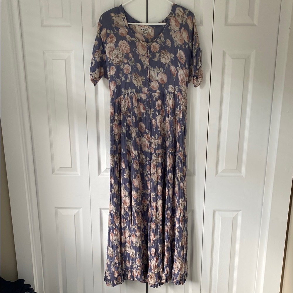 Vintage 90’s American Angel tiered rayon dress M